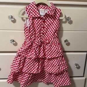 Red and White  Dress